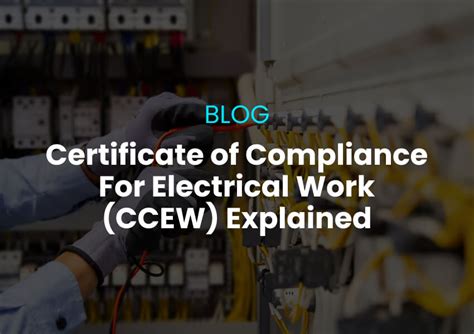 Online Certificate Compliance Electrical Work (CCEW)